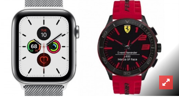 法拉利Scuderia XX Ultraveloce Smartwatch与Apple Watch